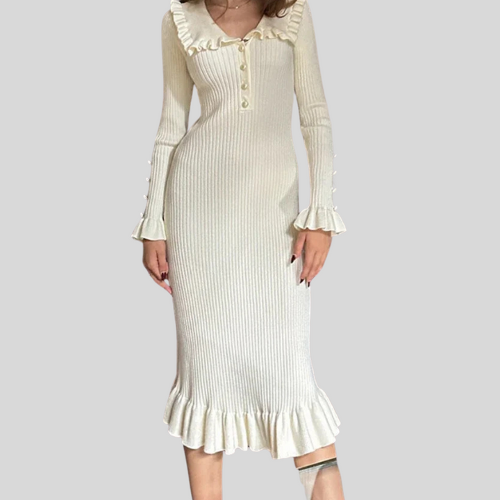 Robe Maxi Femme – Volant Haute Taille Déclaration