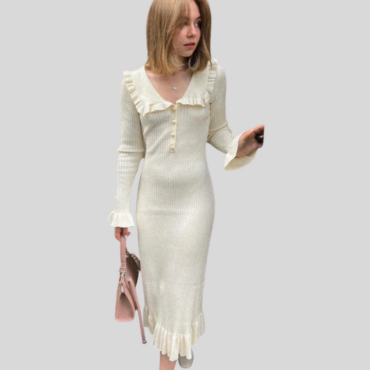 Robe Maxi Femme – Volant Haute Taille Déclaration