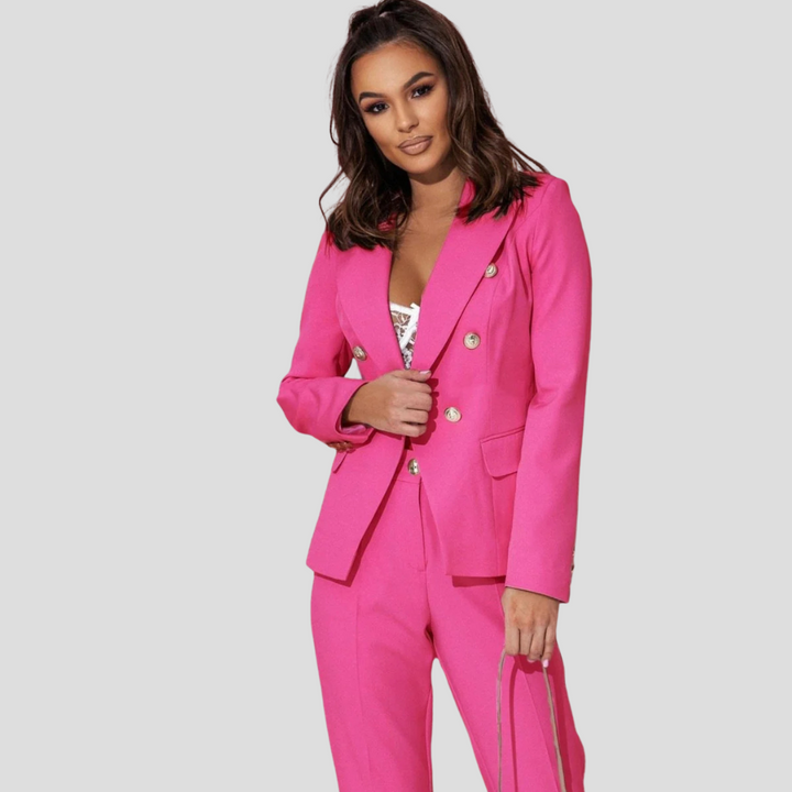 Ensemble Blazer Elisea pour Femmes – Costume Moderne d'Été