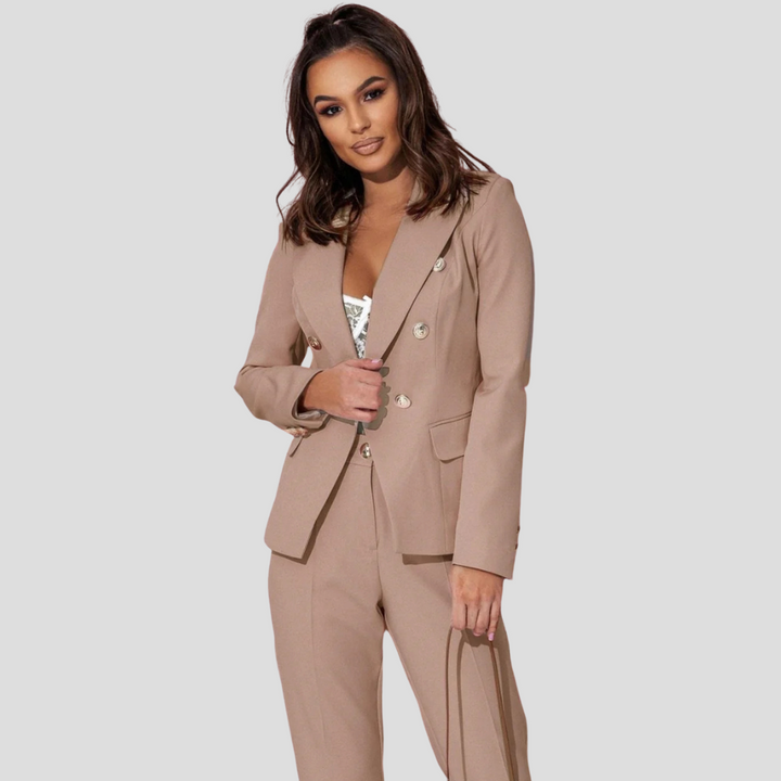 Ensemble Blazer Elisea pour Femmes – Costume Moderne d'Été