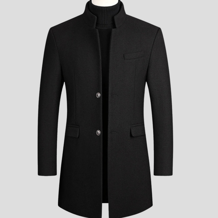 Manteau en Laine Élégant pour Hommes – Vêtement d'Extérieur Classique Raffiné
