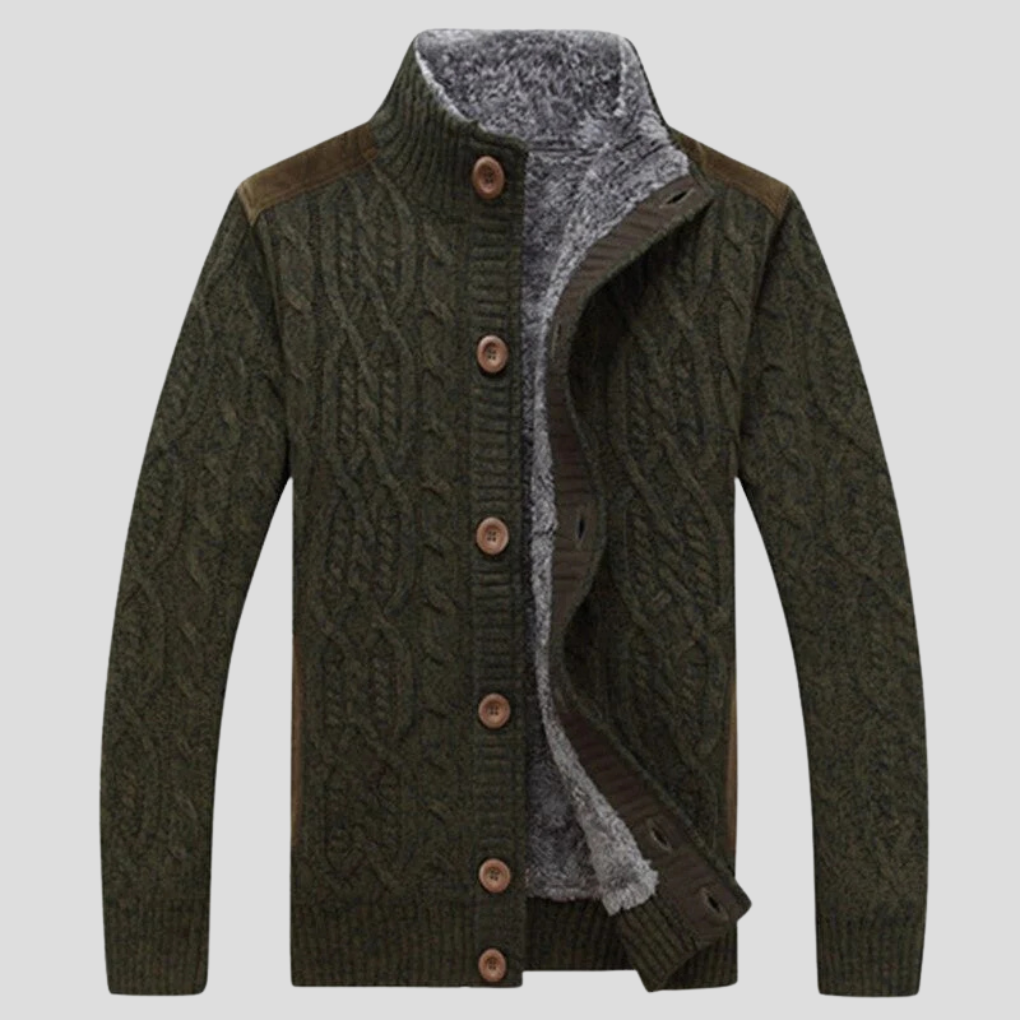 Cardigan en peluche pour hommes
