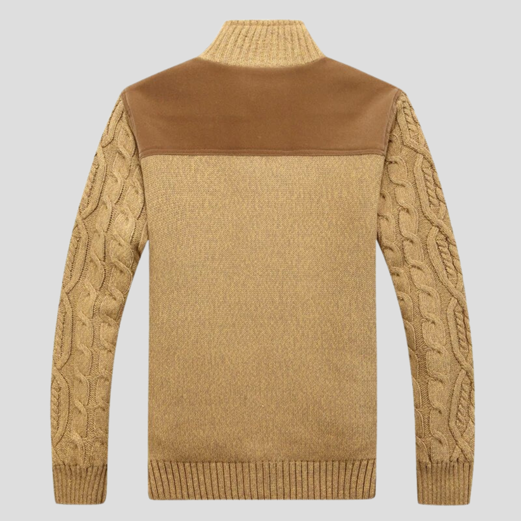 Cardigan en peluche pour hommes