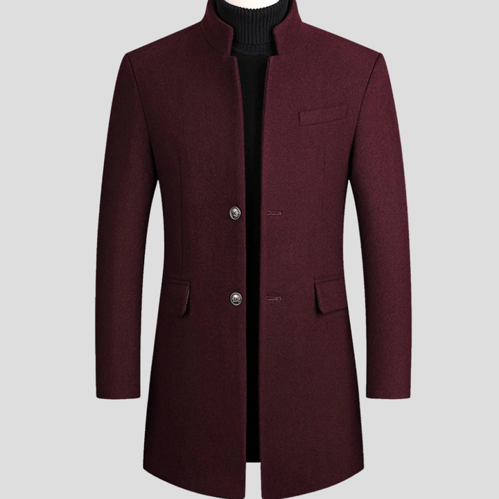 Manteau en Laine Élégant pour Hommes – Vêtement d'Extérieur Classique Raffiné