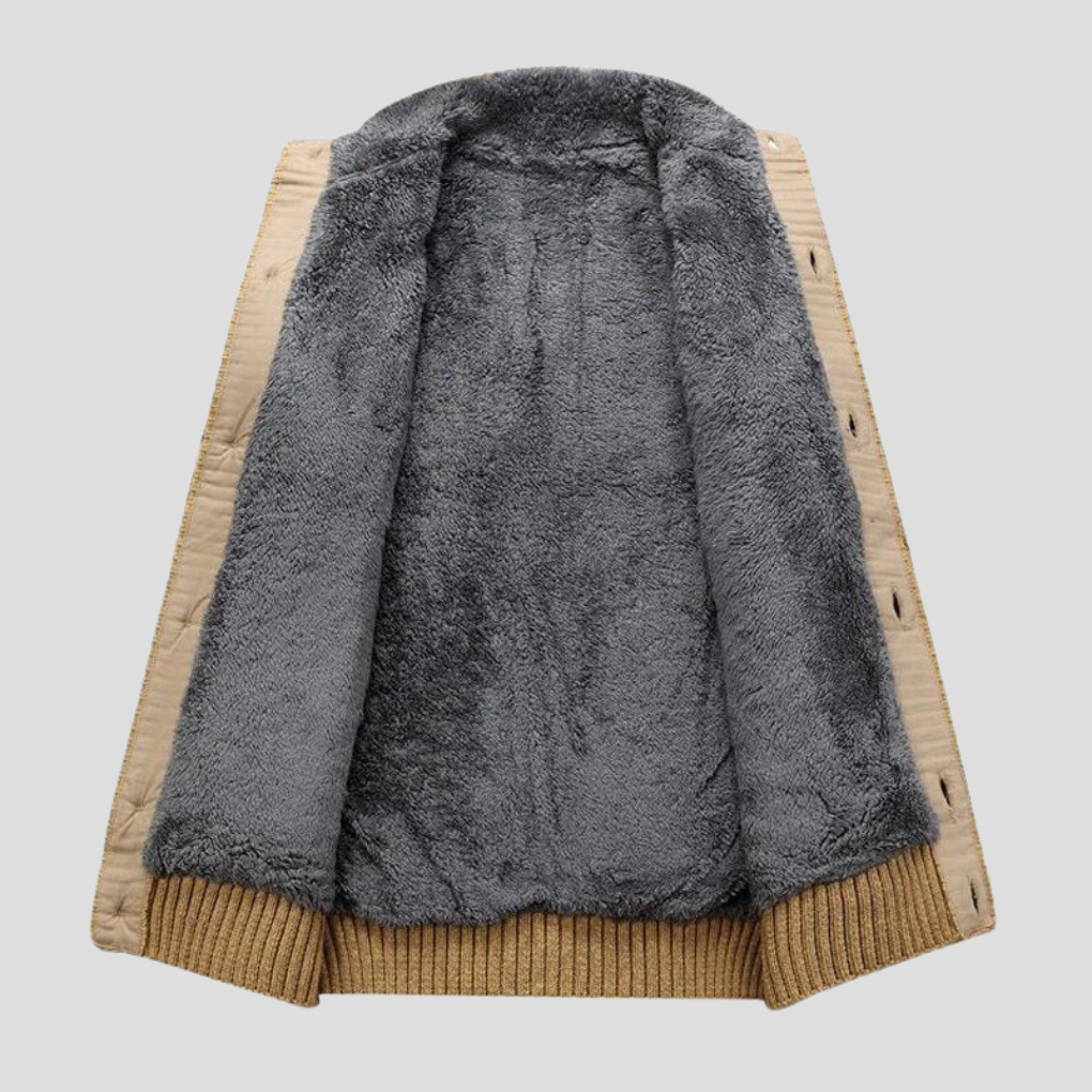 Cardigan en peluche pour hommes