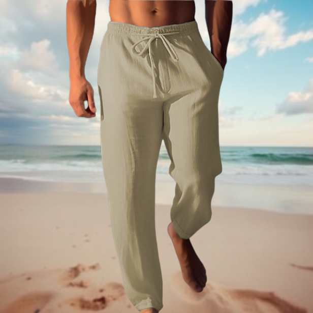 Zanjoe – Pantalons en Lin Tendance pour Hommes