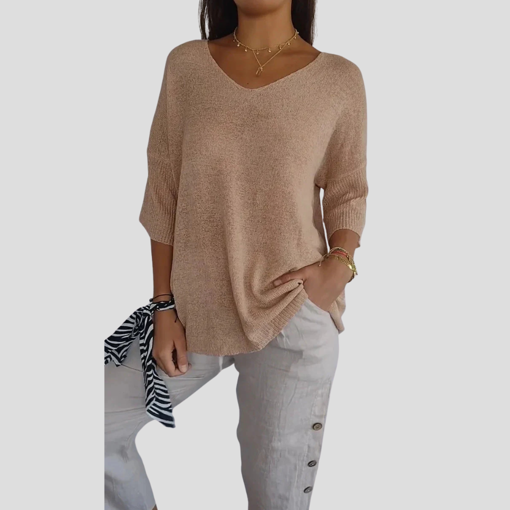 Haut en tricot pour femmes – Style décontracté avec une touche quotidienne