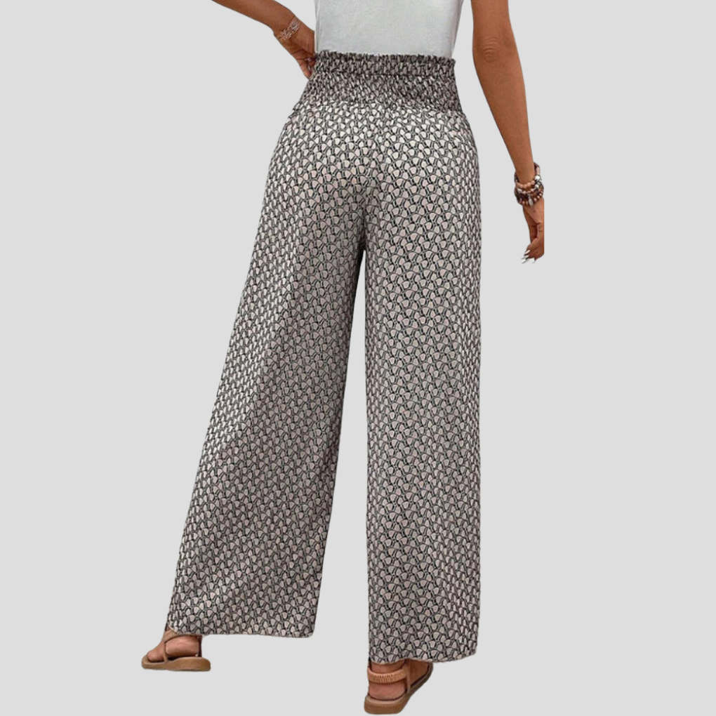 Pantalons à Imprimé Géométrique Moderne