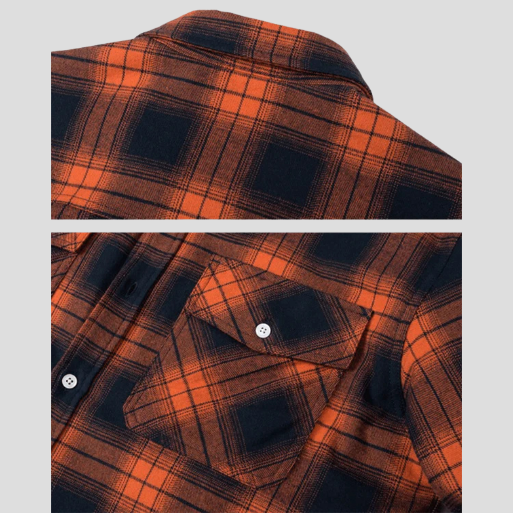 Veste à carreaux pour hommes avec doublure en polaire