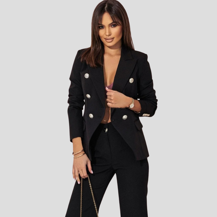 Ensemble Blazer Elisea pour Femmes – Costume Moderne d'Été