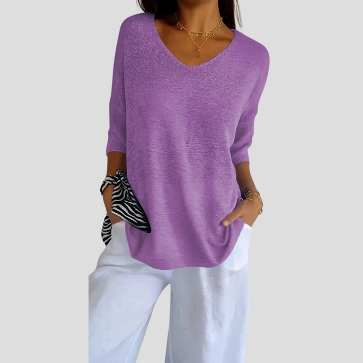 Haut en tricot pour femmes – Style décontracté avec une touche quotidienne