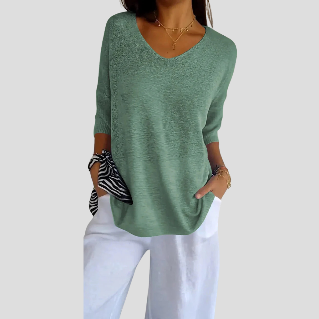 Haut en tricot pour femmes – Style décontracté avec une touche quotidienne