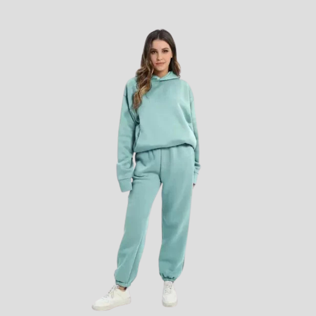 Ensemble Hoodie & Jogger Femme – Vêtements de Lounge Détendus pour l'Hiver