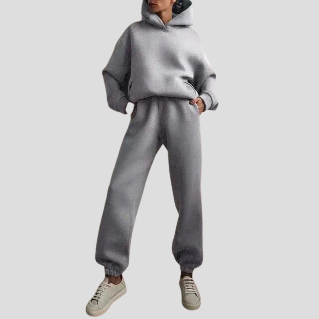 Ensemble Hoodie & Jogger Femme – Vêtements de Lounge Détendus pour l'Hiver