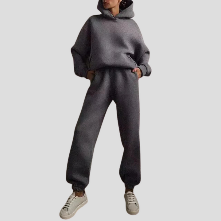 Ensemble Hoodie & Jogger Femme – Vêtements de Lounge Détendus pour l'Hiver
