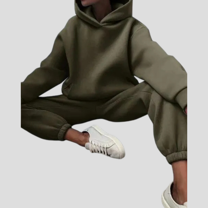 Ensemble Hoodie & Jogger Femme – Vêtements de Lounge Détendus pour l'Hiver