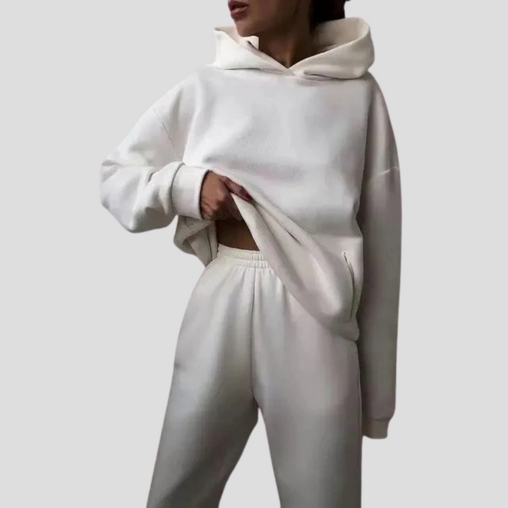Ensemble Hoodie & Jogger Femme – Vêtements de Lounge Détendus pour l'Hiver