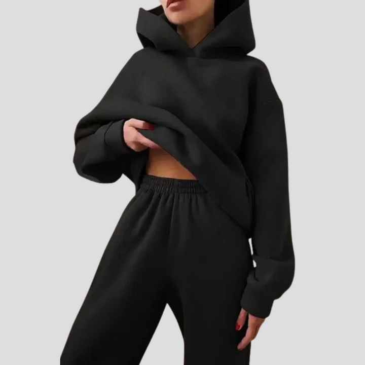 Ensemble Hoodie & Jogger Femme – Vêtements de Lounge Détendus pour l'Hiver