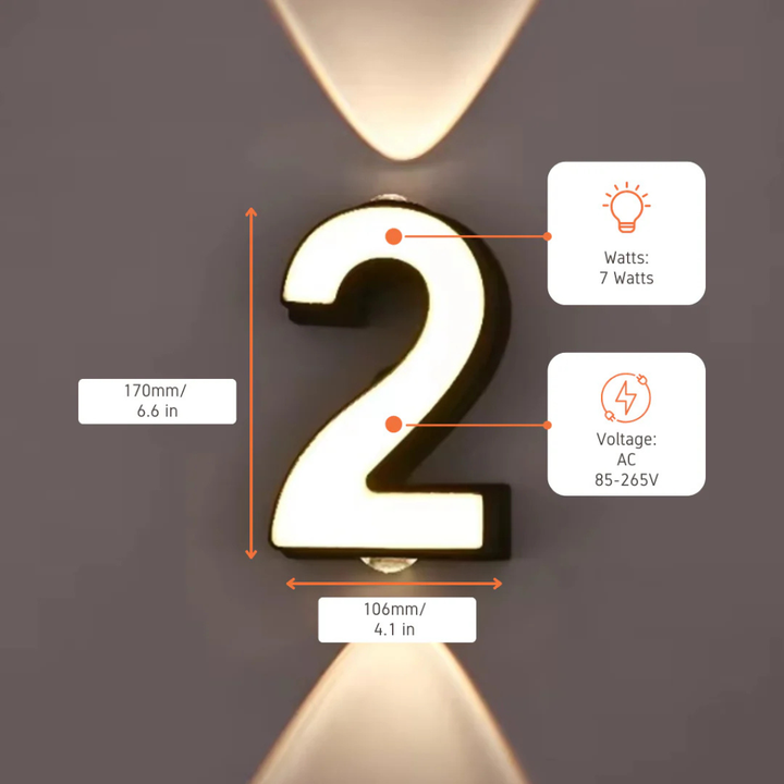 Numéros de maison LED