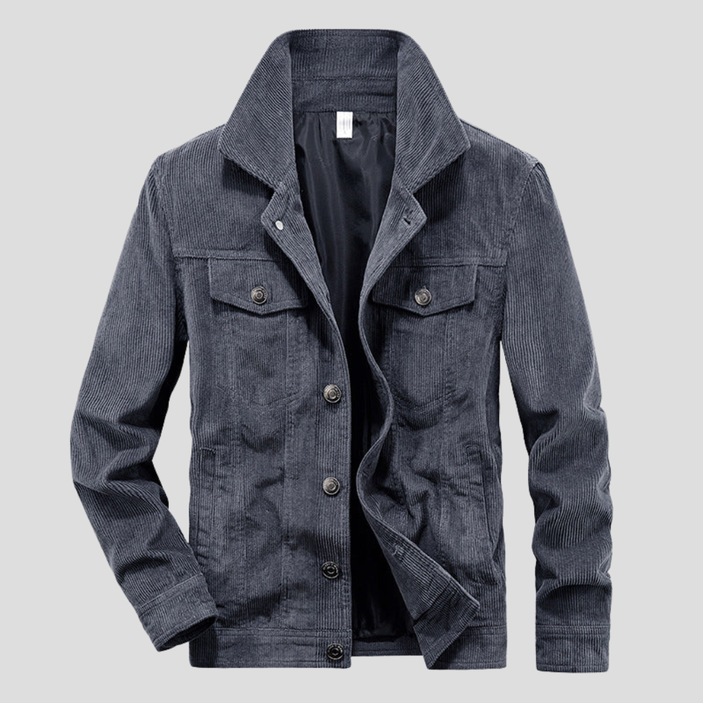 Veste en Corduroy pour Homme – Coupe Fine au Style Épuré