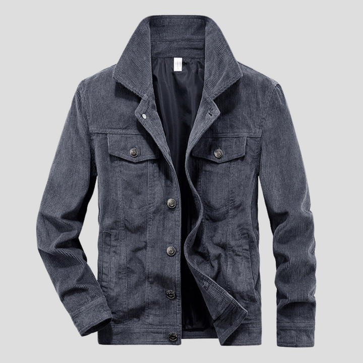Veste en Corduroy pour Homme – Coupe Fine au Style Épuré