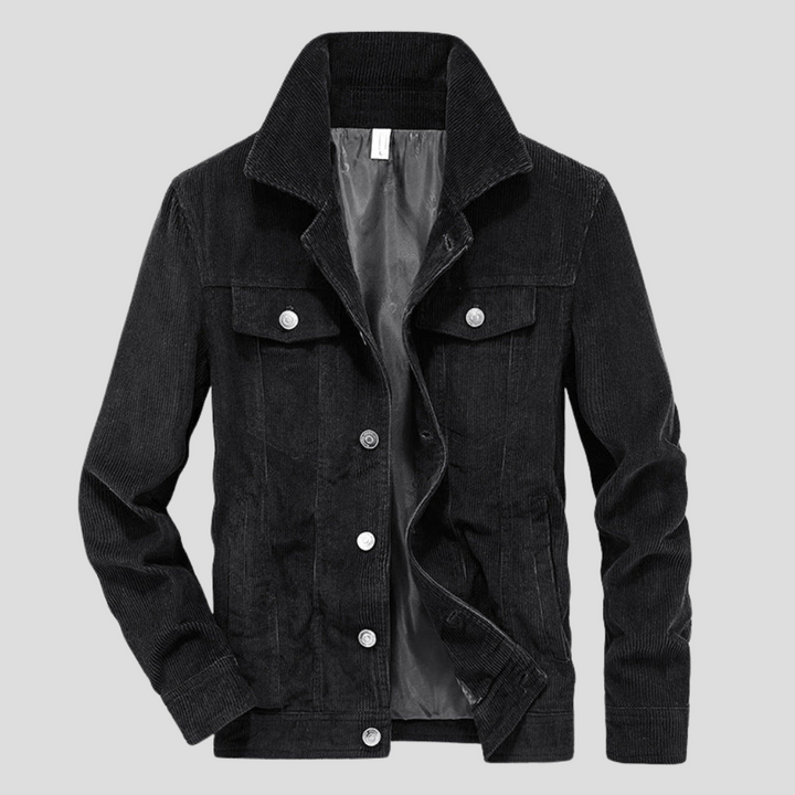 Veste en Corduroy pour Homme – Coupe Fine au Style Épuré