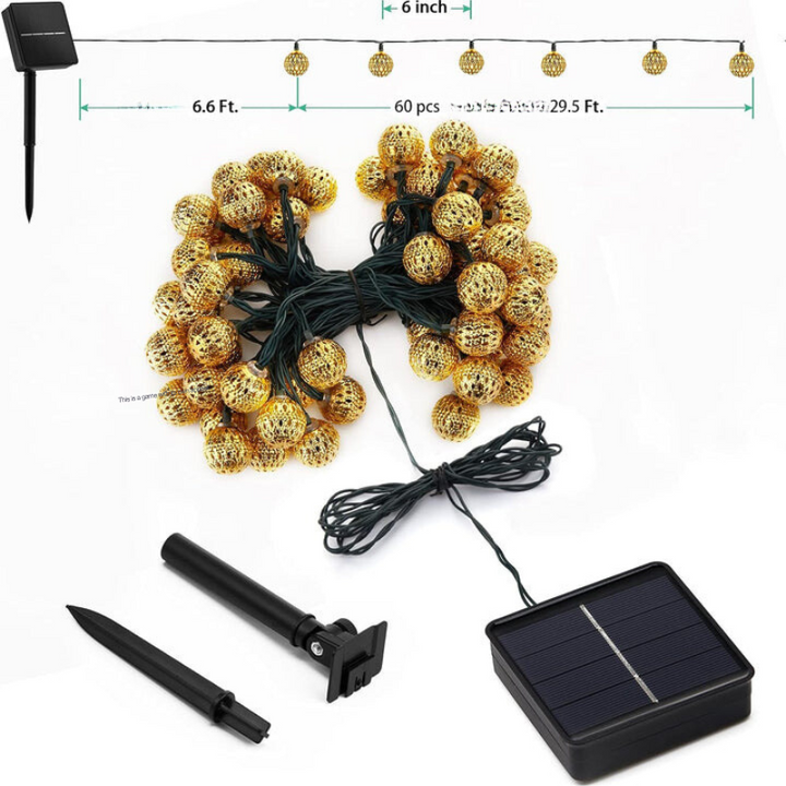 Roan – Lumières Solaire Imperméables de Style Marocain