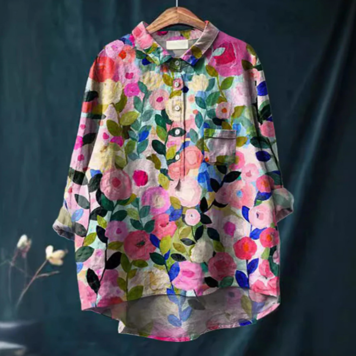 Bertan – Blouse Femme avec Impression Florale