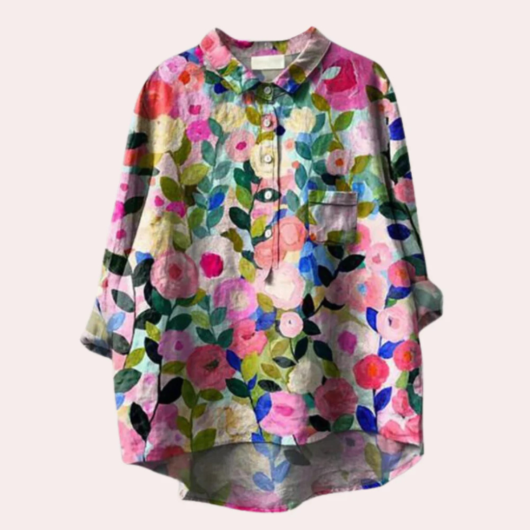 Bertan – Blouse Femme avec Impression Florale