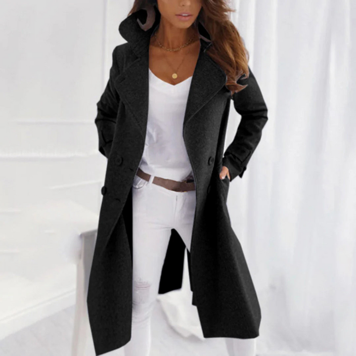 Manteau moderne avec col retourné