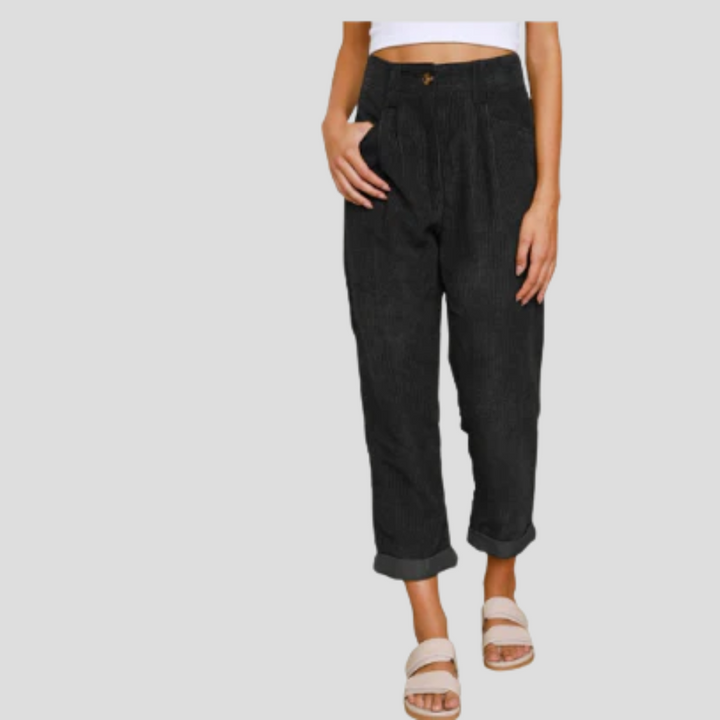 Pantalons en Corduroy Stylés – Flair Décontracté avec Texture