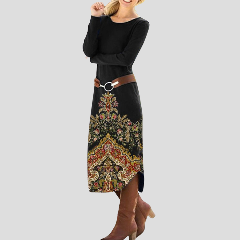 Robe Midi Fleurie pour Femme