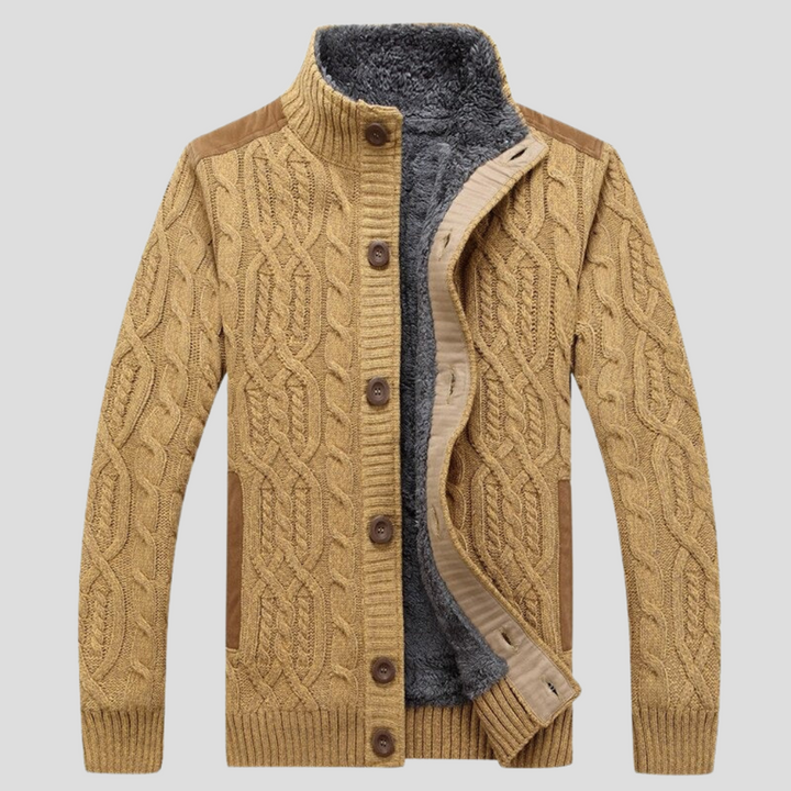 Cardigan en peluche pour hommes