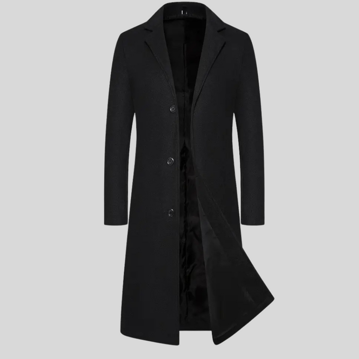 Manteau Long pour Homme – Couche Hiver Élégante avec Style Classique