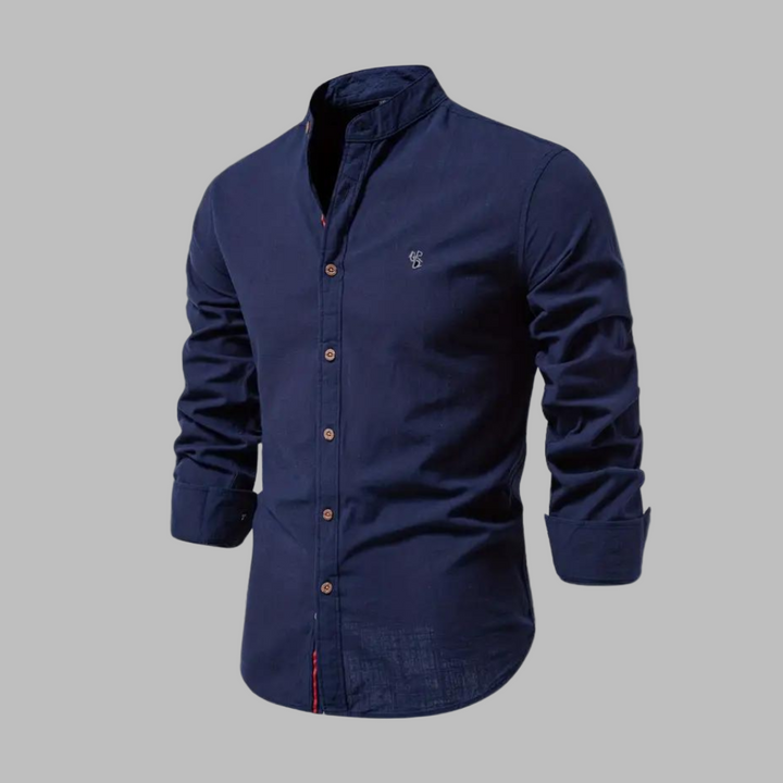 Polo à manches longues tendance pour hommes