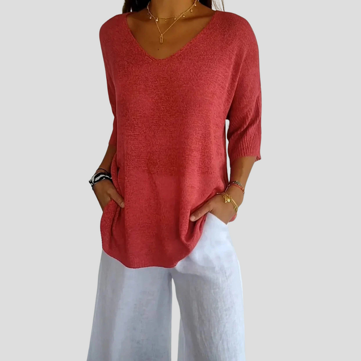 Haut en tricot pour femmes – Style décontracté avec une touche quotidienne
