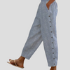 Pantalons Amples Rayés Femmes avec Poches