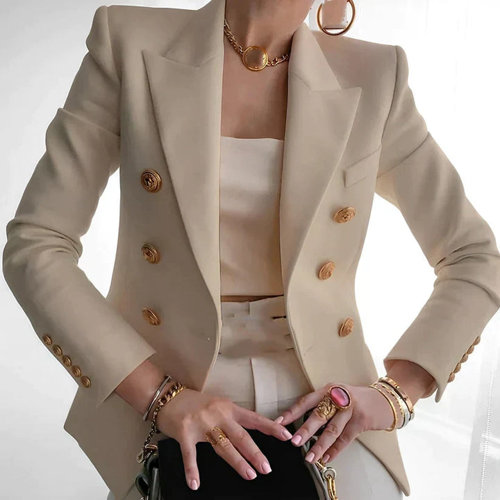 Blazer Femme Inspiré Ancien Taille Classique avec une Touche Contemporaine