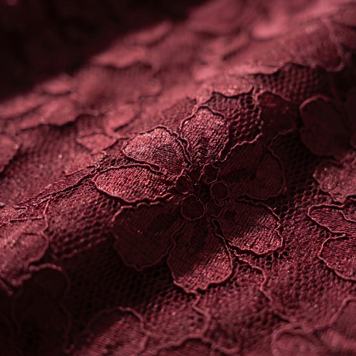 Robe de Soirée en Dentelle Florale Maxi
