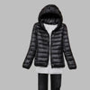 Manteau en doudoune ultra-léger et pliable avec capuche pour femmes