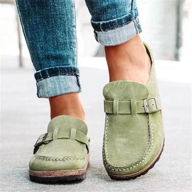 Mocassins en Suède Retro pour Femmes