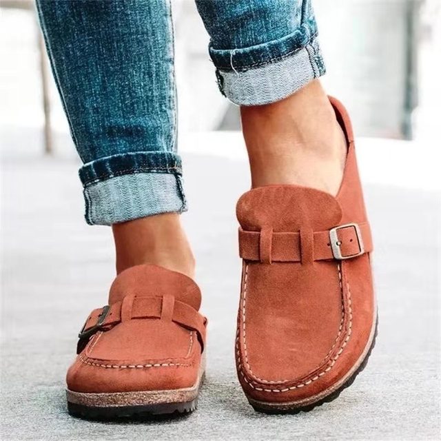 Mocassins en Suède Retro pour Femmes