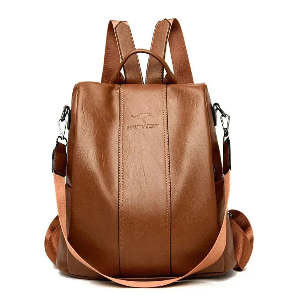 Sac à Dos Anti-Vol Chic pour Femmes – Design en Cuir Stylé avec Rangement Caché