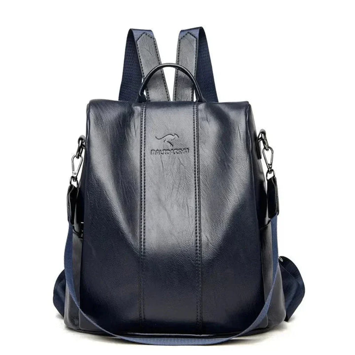 Sac à dos en cuir anti-vol pour femmes, design convertible avec poches cachées pour le voyage et l'usage quotidien