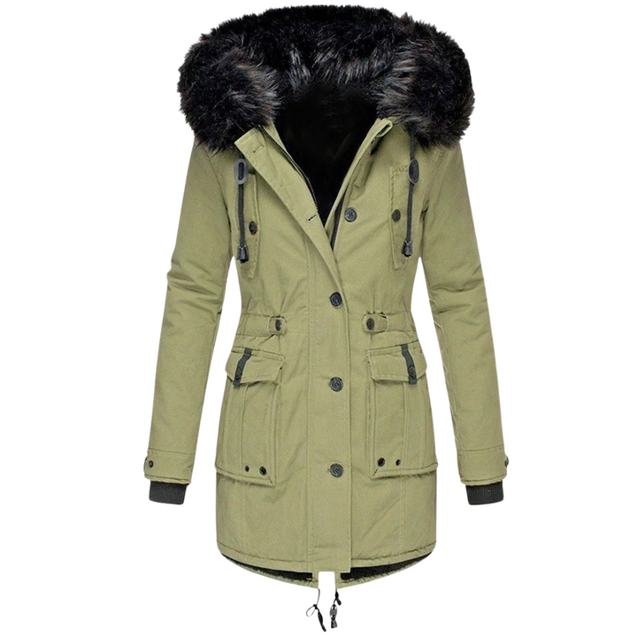 Manteau d'hiver avec capuche pour femmes chaleur stylée pour jours froids