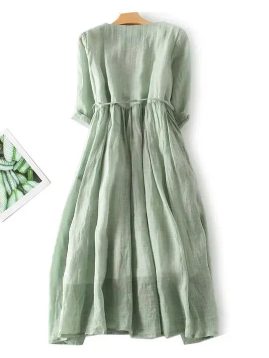 Robe en Lin Élégante Aérée et Confortable