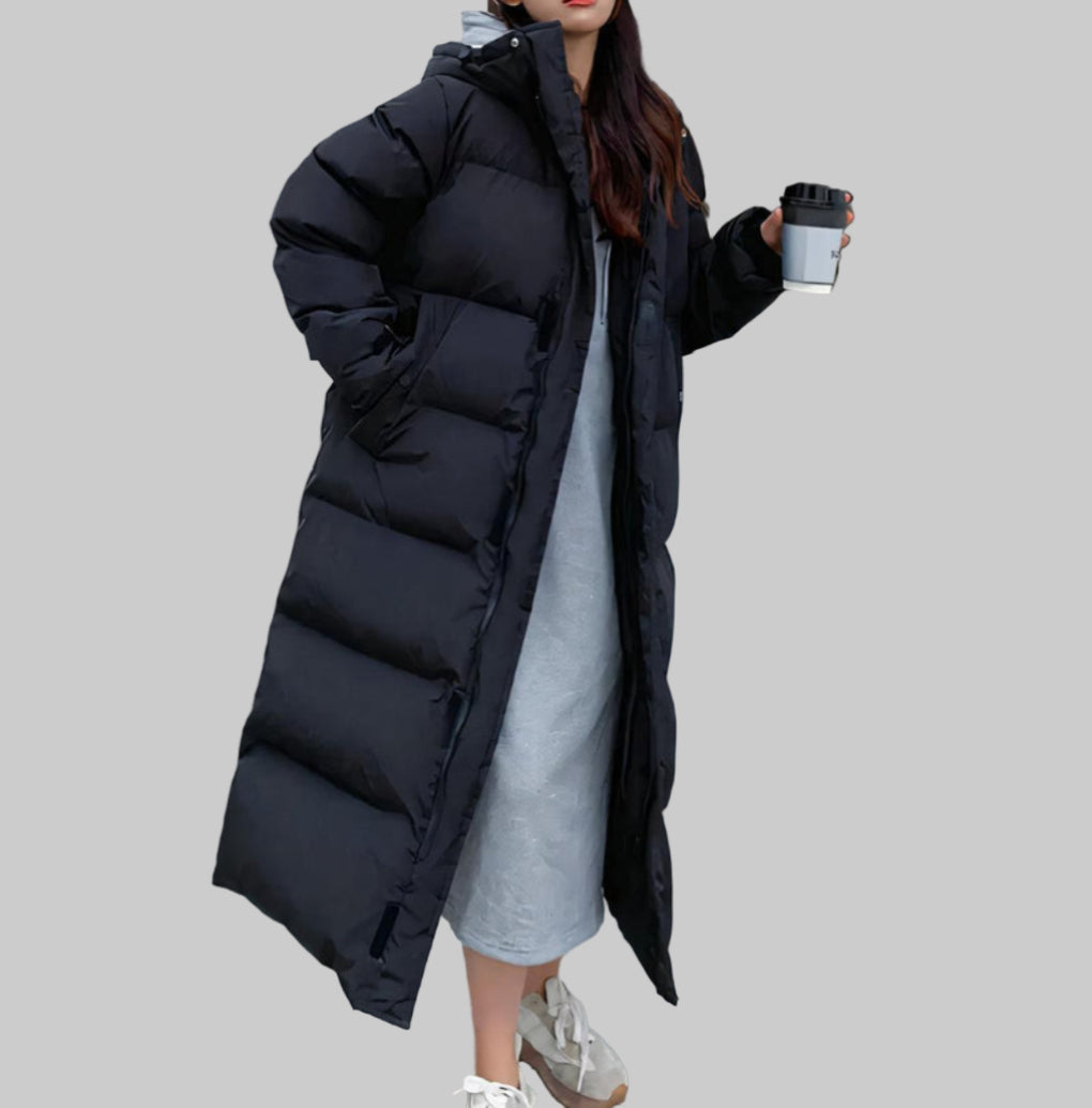 Parka Longue Femme Imperméable à l'Eau et au Vent