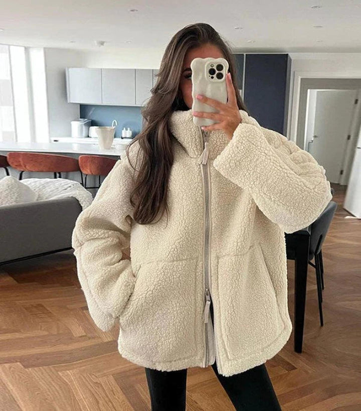 Veste en laine surdimensionnée pour femmes