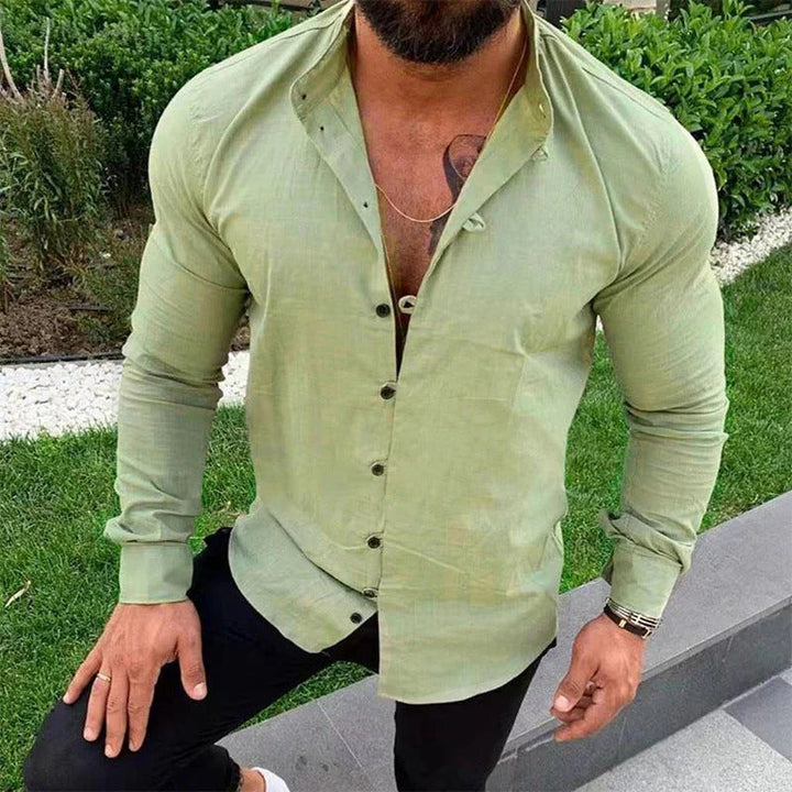 Chemise en lin respirante pour homme