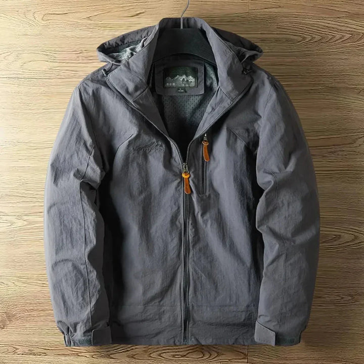 Veste extérieure imperméable respirante pour hommes avec capuche